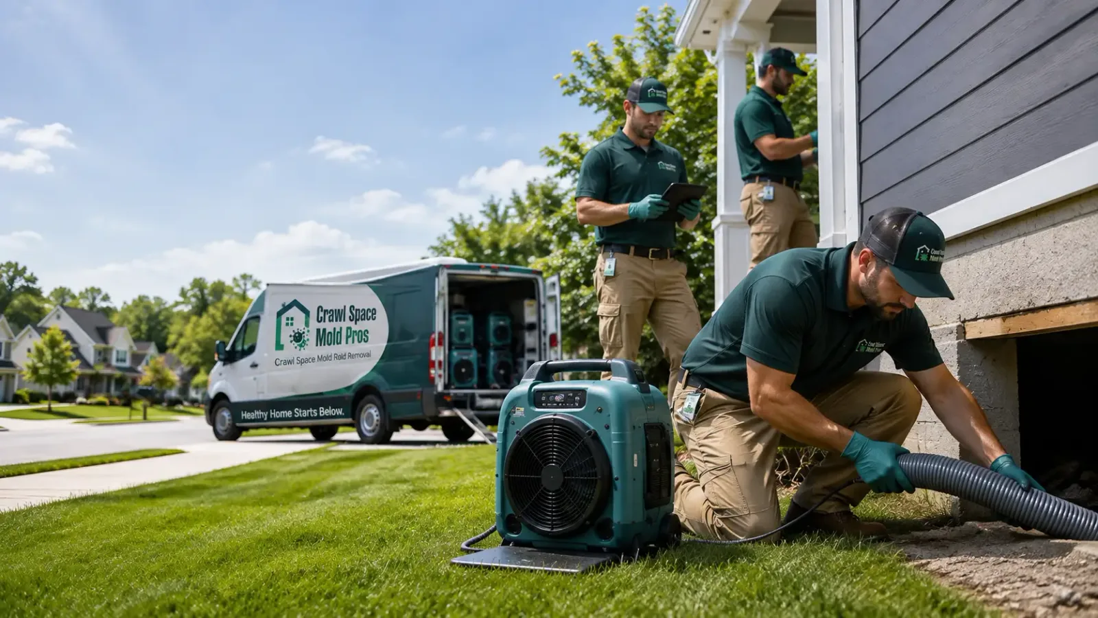 Crawl Space Mold Removal in Garden City, NY